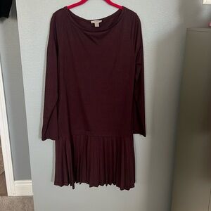 Wine Drop Waist Dress